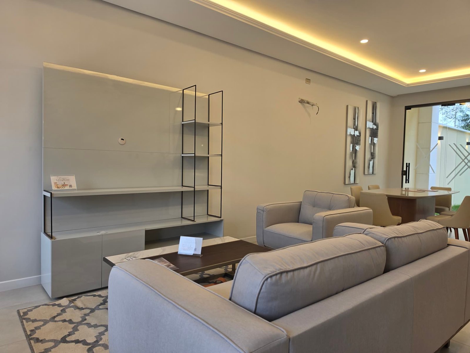 Sala de la casa modelo